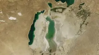 Jezioro Aralskie w 2011 r. (NASA)