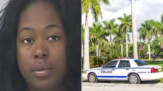 Kennecia Posey tłumaczyła, że narkotyki przywiał jej wiatr (Fort Pierce Police Department, Shutterstock)