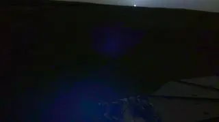 Koloryzowany zachód słońca na Marsie (NASA)