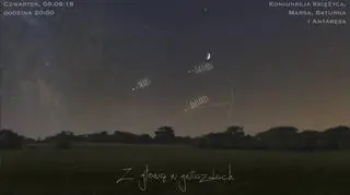 Koniunkcja nastąpi godzinę po zachodzie Słońca (Karol Wójcicki / Z głową w gwiazdach)