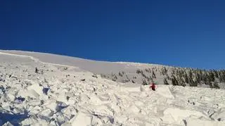 Lawina w czeskich Karkonoszach. Długa na kilometr