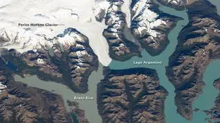Lodowiec Perito Moreno (NASA)
