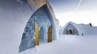 Lodowy hotel/materiały hotelowe