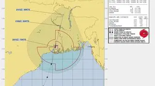Lokalizacja cyklonu Amphan (JTWC)