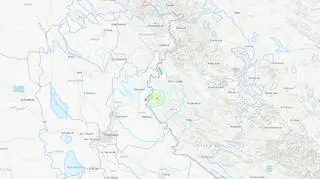 Lokalizacja trzęsienia ziemi (USGS)