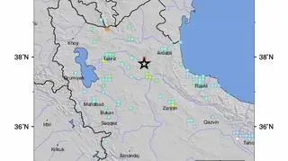 Lokalizacja trzęsienia ziemi (USGS)