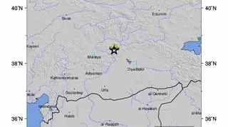 Lokalizacja trzęsienia ziemi (USGS)
