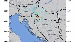 Lokalizacja trzęsienia ziemi (USGS)