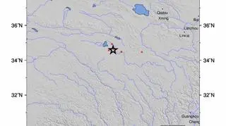 Lokalizacja trzęsienia ziemi (USGS)