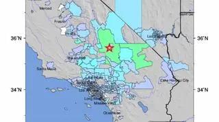 Lokalizacja trzęsienia ziemi (USGS)