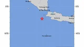 Lokalizacja trzęsienia ziemi (USGS)