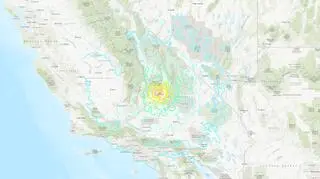 Lokalizacja trzęsienia ziemi (USGS)