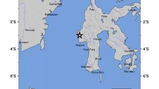 Lokalizacja trzęsienia ziemi (USGS)