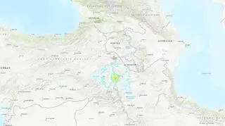 Lokalizacja trzęsienie ziemi (USGS)