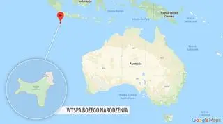 Lokalizacja Wyspy Bożego Narodzenia (Google Maps)