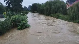 Lokalne podtopienia w okolicy Nysy (Bart Kaczmarek/Kontakt 24)