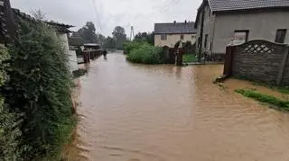 Lokalne podtopienia w okolicy Nysy (Bart Kaczmarek/Kontakt 24)
