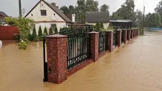 Lokalne podtopienia w okolicy Nysy (Bart Kaczmarek/Kontakt 24)