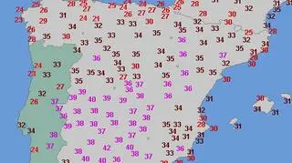 Maksymalna temperatura w czwartek (wetteronline.de)