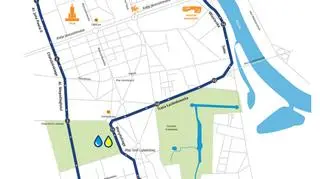 Mapa 10. Półmaratonu Warszawskiego