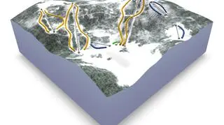 Mapa 3D stoku w Czarnej Górze