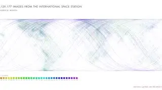 Mapa na podstawie zdjęć z pokłądu ISS z wyszczególnieniem każdej ekspedycji (Nathan Bergey)