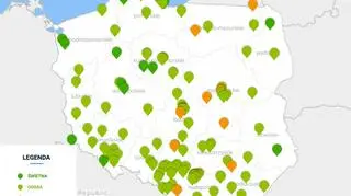 Mapa smogowa w Polsce