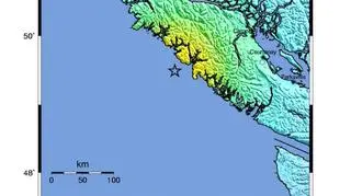 Mapa wstrząsów/USGS