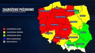 Mapa zagrożenia pożarowego (bazapozarow