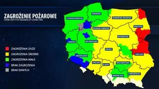 Mapa zagrożenia pożarowego (IBL)