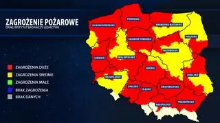 Mapa zagrożenia pożarowego (IBL)