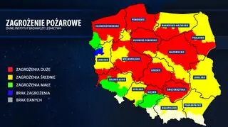 Mapa zagrożenia pożarowego (IBL)