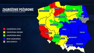 Mapa zagrożenia pożarowego (IBL)