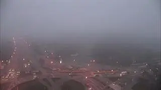 Mgła w Warszawie dziś rano