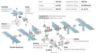 Międzynarodowa Stacja Kosmiczna ISS (Maciej Zieliński/DPA/PAP)