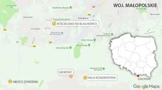 Miejsca, w których pojawiły się pioruny