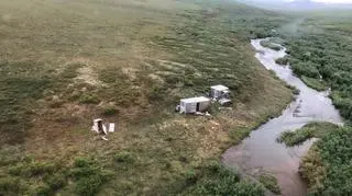 Miejsce, gdzie znaleziono mężczyznę (USCG Alaska)
