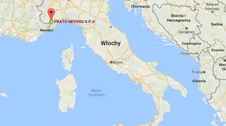 Miejsce, w którym wichura unieruchomiła wyciąg narciarski