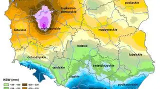 Monitoring suszy rolniczej w Polsce (źródło: IUNG)