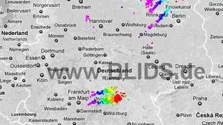 Nad terytorium Niemiec szaleją burze (Blids.de)