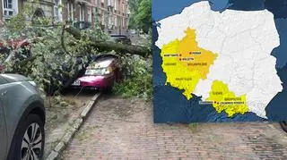 Najbardziej dotknięte przez nawałnice obszary