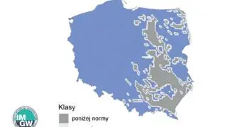 Najbardziej prawdopodobna klasa liczby dni z opadem we wrześniu 2020 roku według modelu IMGW-Bayes (IMGW-PIB)