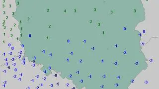 Najniższa temperatura w poniedziałek 19 listopada (wetteronline
