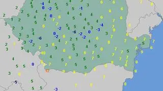 Najniższa temperatura w Rumunii 8 maja (wetteronline