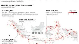 Największe trzęsienia ziemi w Indonezji (PAP/Reuters/Adam Ziemienowicz)