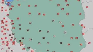 Najwyższa temperatura odnotowana we wtorek 28 czerwca (wetteronline