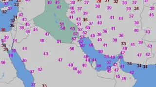 Najwyższa temperatura w Iraku 30 lipca (wetteronline