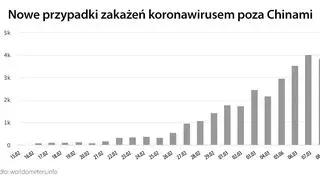 Nowe przypadki zakażenia koronawirusem poza Chinami (tvnmeteo