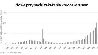 Nowe przypadki zakażenia koronawirusem (tvnmeteo