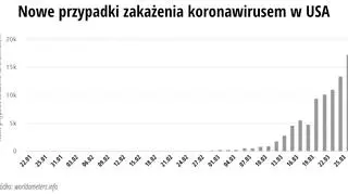 Nowe przypadki zakażenia koronawirusem w USA